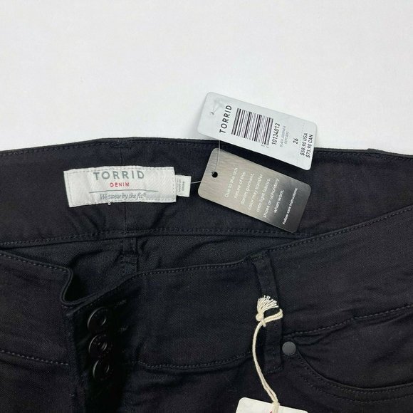 Torrid Super Stretch Jeggings Cotton Blend Zip Closure Denim Women Plus 26 NWT - Picture 7 of 12